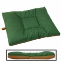 LARGE Bizzy Beds® Dog Bed with Zipper -- Woodlands Green / Brown Canvas Two-Tone