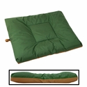 EXTRA LARGE Bizzy Beds® Dog Bed with Zipper -- Woodlands Green / Brown Canvas Two-Tone