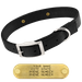BLACK 1 in. Double-Ply Standard Nylon Dog Collar