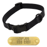 BLACK LONG 1 in. QUICK DAWG Nylon Quick Release Collar