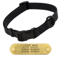 BLACK LONG 1 in. QUICK DAWG Nylon Quick Release Collar