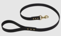BLACK BRASS DAWG 4 ft. Biothane Snap Lead w/ Brass Hardware