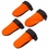 Blaze Orange Nylon Dog Boots -- Set of 4