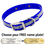 BLUE 1 in. SunGlo Reflective Standard Collar