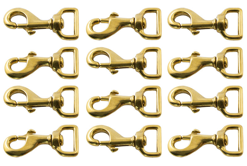 Bolt Snap / Flat Swivel Eye Brass 31/8 in. Long 12 Pack. 47.88.