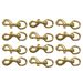 Bolt Snap / Round Swivel Eye -- Brass 3-1/4 in. Long -- 12 pack