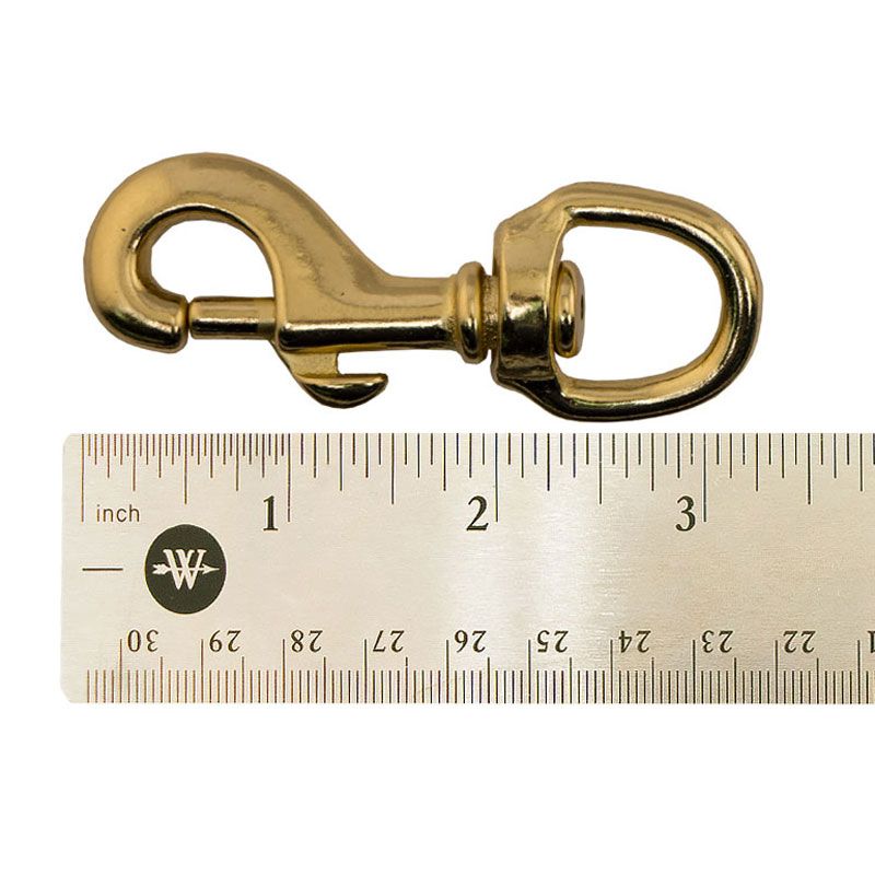 Bolt Snap / Round Swivel Eye Brass 31/4 in. Long 12 pack. 35.88.