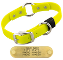 BRIGHT YELLOW BIG DAWG 1 in. Biothane O-Ring Collar