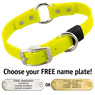BRIGHT YELLOW BIG DAWG 1 in. Biothane O-Ring Collar