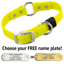 BRIGHT YELLOW BIG DAWG 1 in. Biothane O-Ring Collar