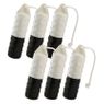 1/2 BLACK/ WHITE PAC Posi-Grip Knobby SOFT Plastic Dummy -- 6 Pack