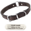 CHOCOLATE BROWN The Bull Premium 2-Ply Leather O-Ring Dog Collar