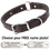 CHOCOLATE BROWN The Bull Premium 2-Ply Leather O-Ring Dog Collar