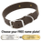 CHOCOLATE BROWN BIGGER DAWG 1 1/2 in. Biothane Standard Collar