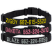 BLACK 3/4 in. Custom Embroidered Kwik Klip Nylon Dog Collar
