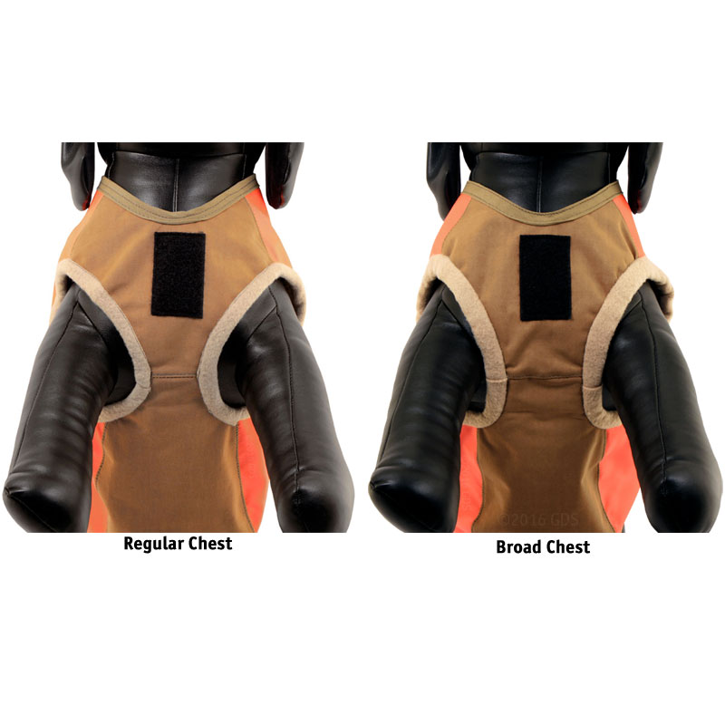Dog Vest Regular vs Broad