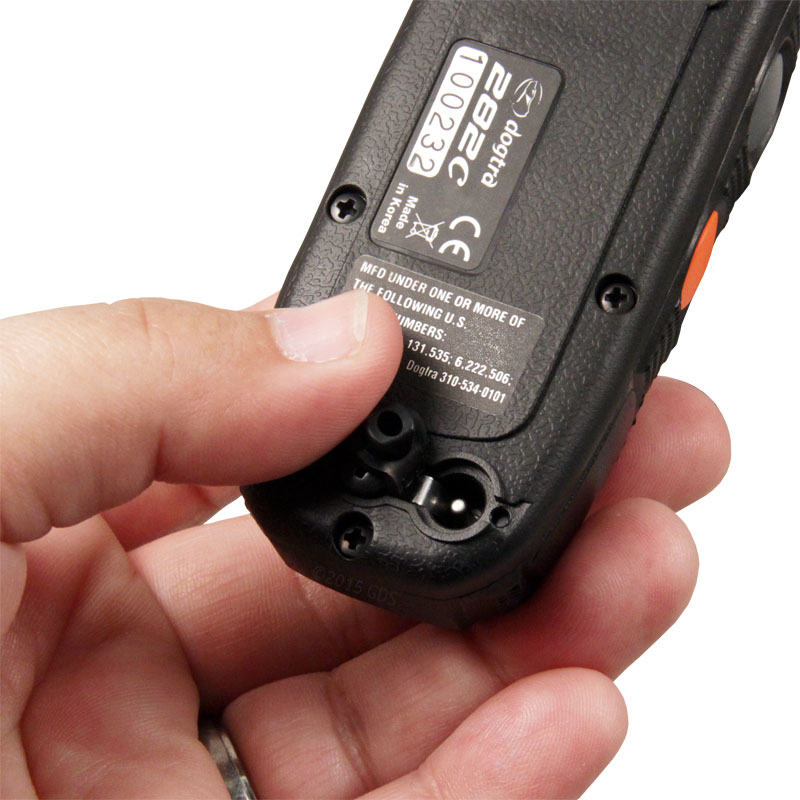 MOPIX Dogtra 280C Transmitter Charging Port.