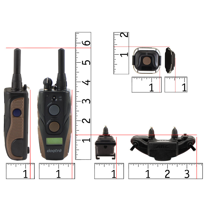 Dogtra Arc Handsfree Plus Scale Detail