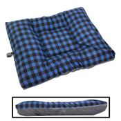 shop EXTRA LARGE Bizzy Beds&#174; Dog Bed with Zipper -- Buffalo Plaid Blue / Gray Two-Tone