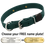 FOREST GREEN BIG DAWG 1 in. Biothane D-End Collar