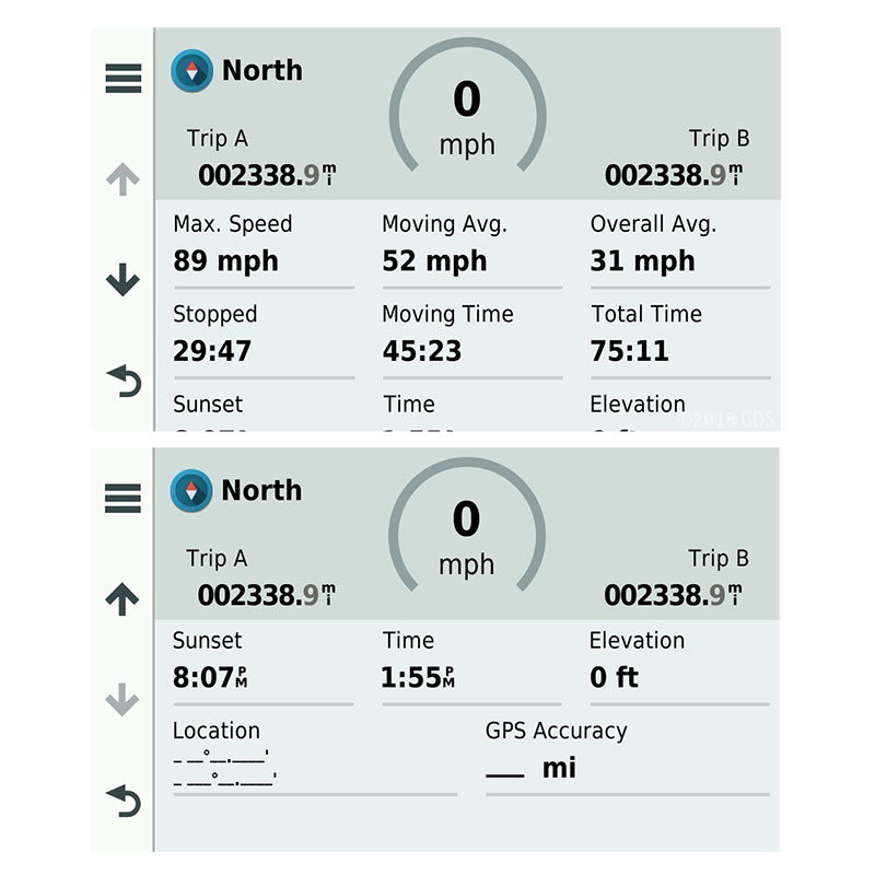 Garmin DriveTrack 71 Screen Detail