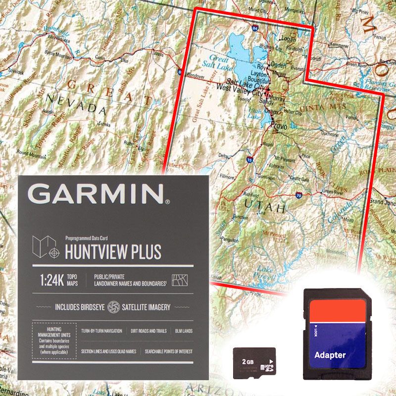 Garmin HuntView PLUS MICHIGAN Map MicroSD – 24K TOPO, Birdseye Satellite, Public/Private Land Info – Authorized Seller