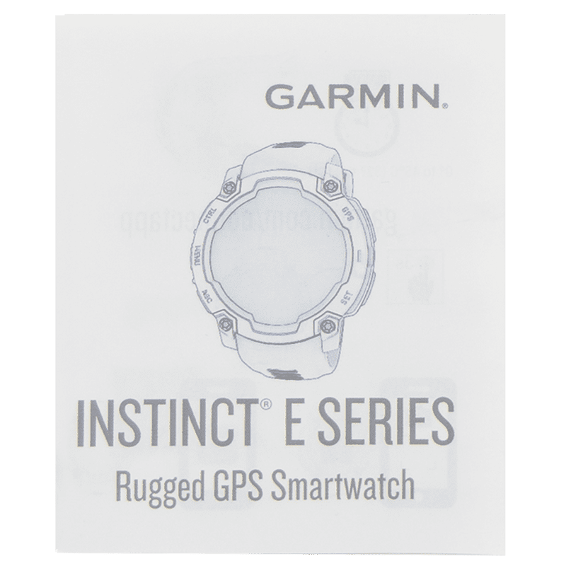 Garmin Instinct-E Watch Quick Start Guide