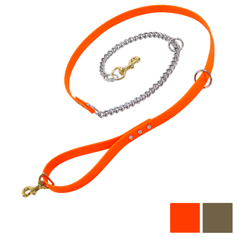 GDS 6 ft. Biothane Chain Tree Lead Gun Dog Supply