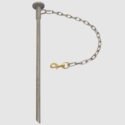 GDS Stainless Steel Dog STAKE OUT with Swivel & Chain