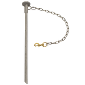  shop GDS Stainless Steel Dog STAKE OUT with Swivel & Chain