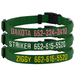 GREEN 3/4 in. Custom Embroidered Kwik Klip Nylon Dog Collar