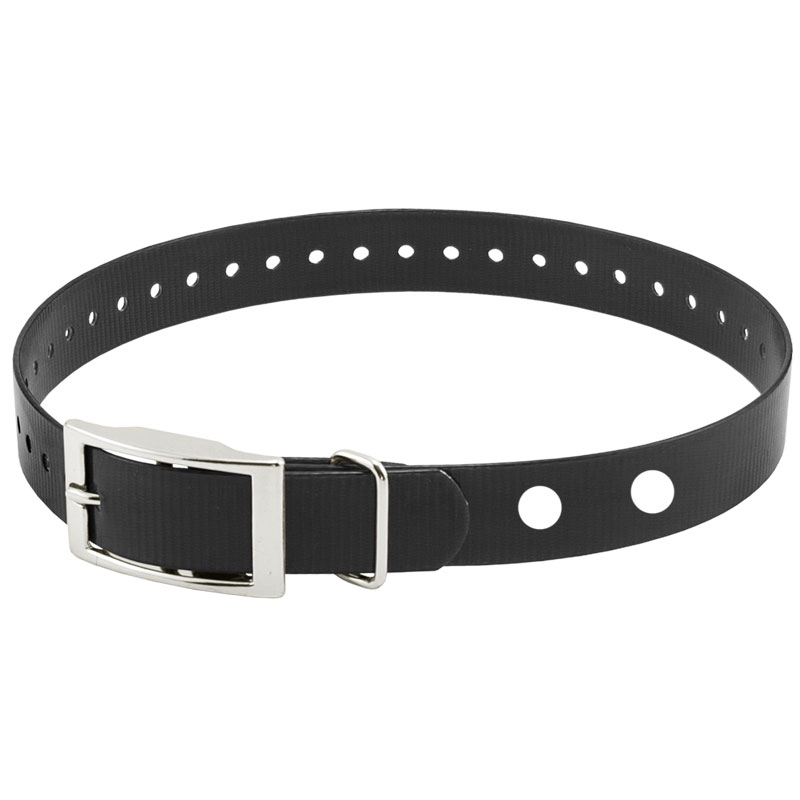 Hi-Flex 1" 2-Hole Black Replacement Collar Strap