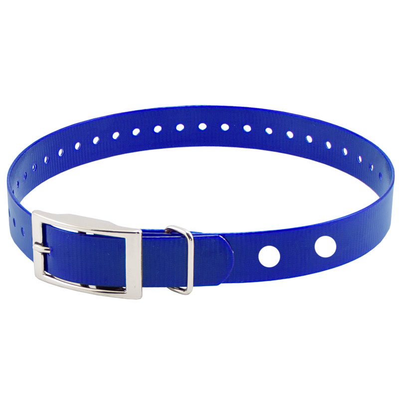 Hi-Flex 1" 2-Hole Blue Replacement Collar Strap