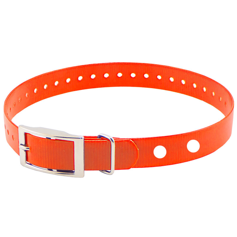 Hi-Flex 1" 2-Hole Orange Replacement Collar Strap