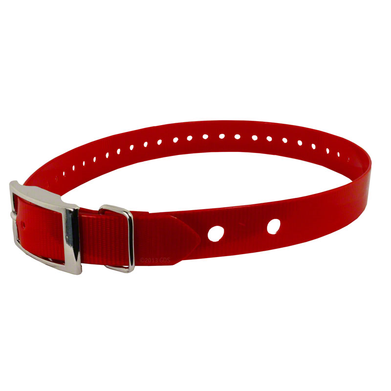 Hi-Flex 1" 2-Hole Red Replacement Collar Strap
