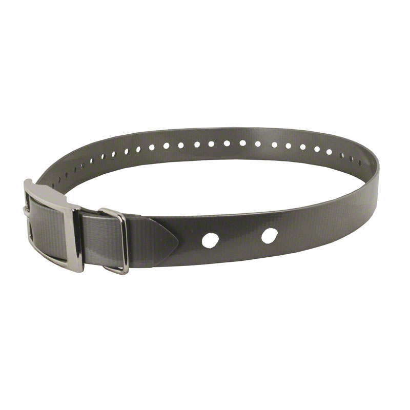 Hi-Flex 1" 2-Hole Silver Replacement Collar Strap