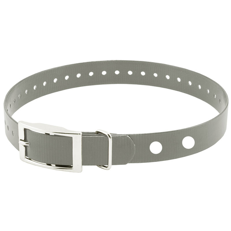 Hi-Flex 1" 2-Hole Silver Replacement Collar Strap