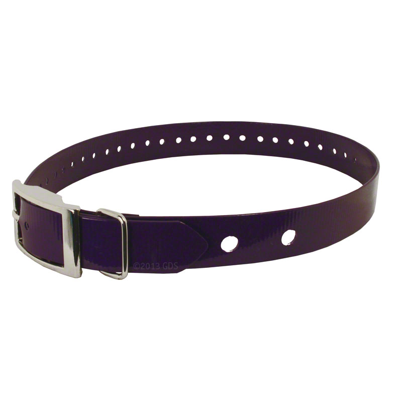 Hi-Flex 1" 2-Hole Violet Replacement Collar Strap
