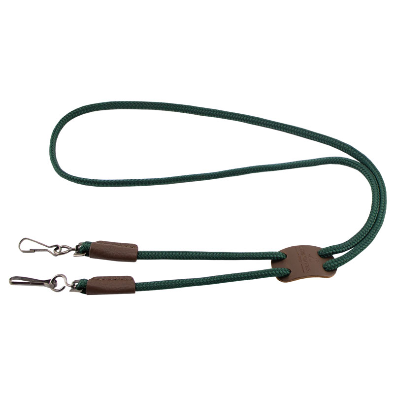 Hunter Green Mendota Solid Braid Lanyard Double Snap