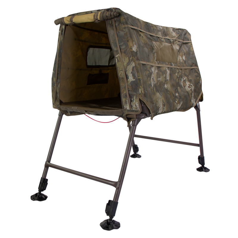InvisiLAB Dog Blind and Stand by MOmarsh -- Optifade Timber