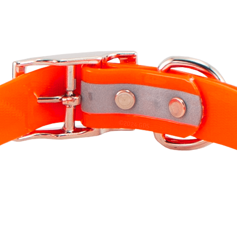 SunGlo Reflective Standard Dog Collar Back of Buckle Detail