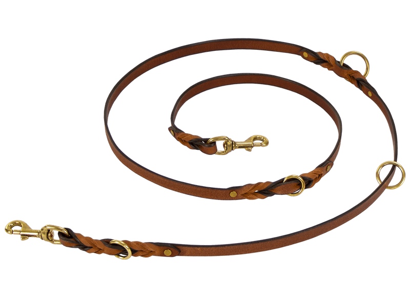 K9 Komfort 9Way Leather Lead Gun Dog Supply