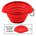 Kurgo Collaps-a-Bowl Collapsible Dog Bowl -- Holds 24 oz.