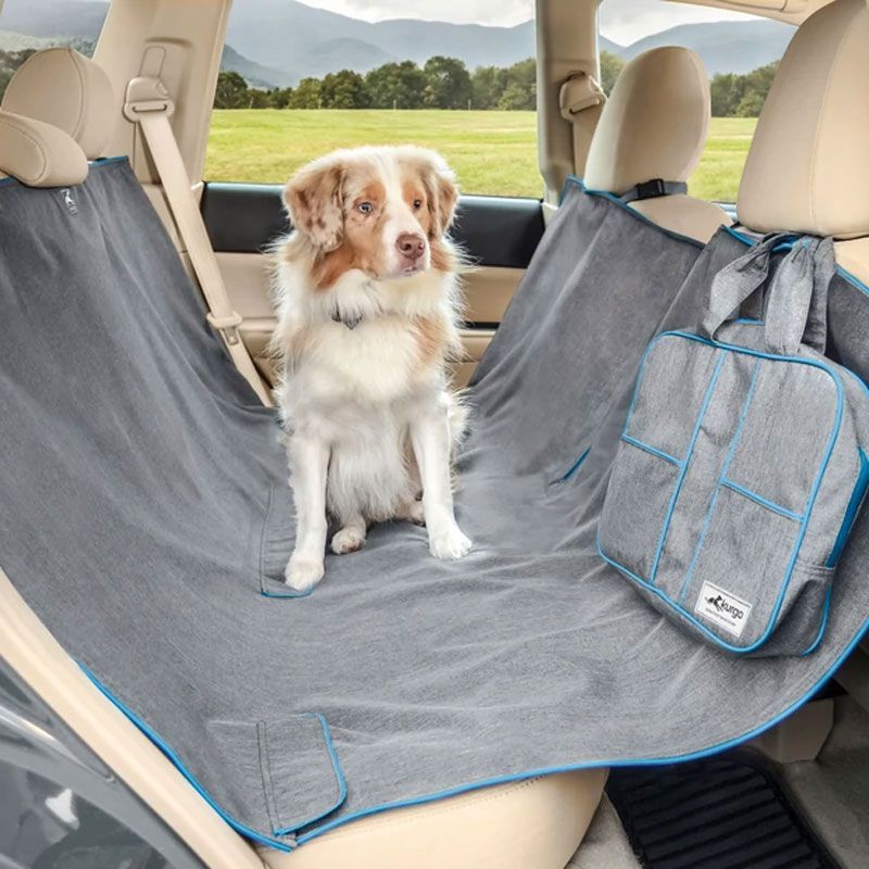 CLOSEOUT: Kurgo Heather Back Seat Dog Hammock Seat Cover | Gun Dog