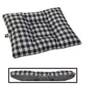  shop LARGE Bizzy Beds&#174; Dog Bed with Zipper -- Buffalo Plaid Black / Gray Two-Tone