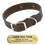 LASER BIGGER DAWG -- CHOCOLATE BROWN 1 1/2 in. Biothane Standard Collar