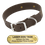 LASER BIGGER DAWG -- CHOCOLATE BROWN 1 1/2 in. Biothane Standard Collar