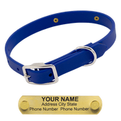  shop Little LASER Dawg -- ROYAL BLUE 3/4 in. Biothane Standard Collar