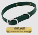 Little LASER Dawg -- FOREST GREEN 3/4 in. Biothane Standard Collar