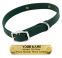 Little LASER Dawg -- FOREST GREEN 3/4 in. Biothane Standard Collar